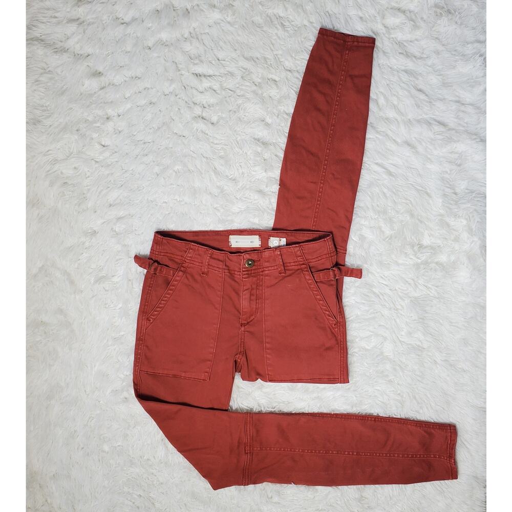 Anthropologie Orange Twill Pants 25 / 0